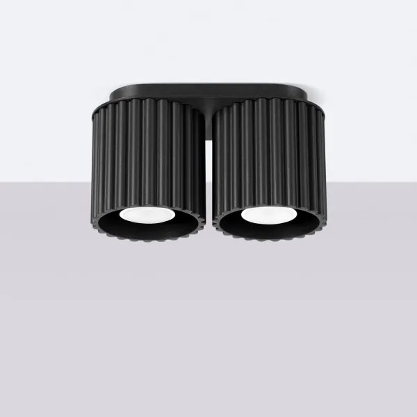 Sollux SL.1785 - Spot AURA 2xGU10/10W/230V, negru