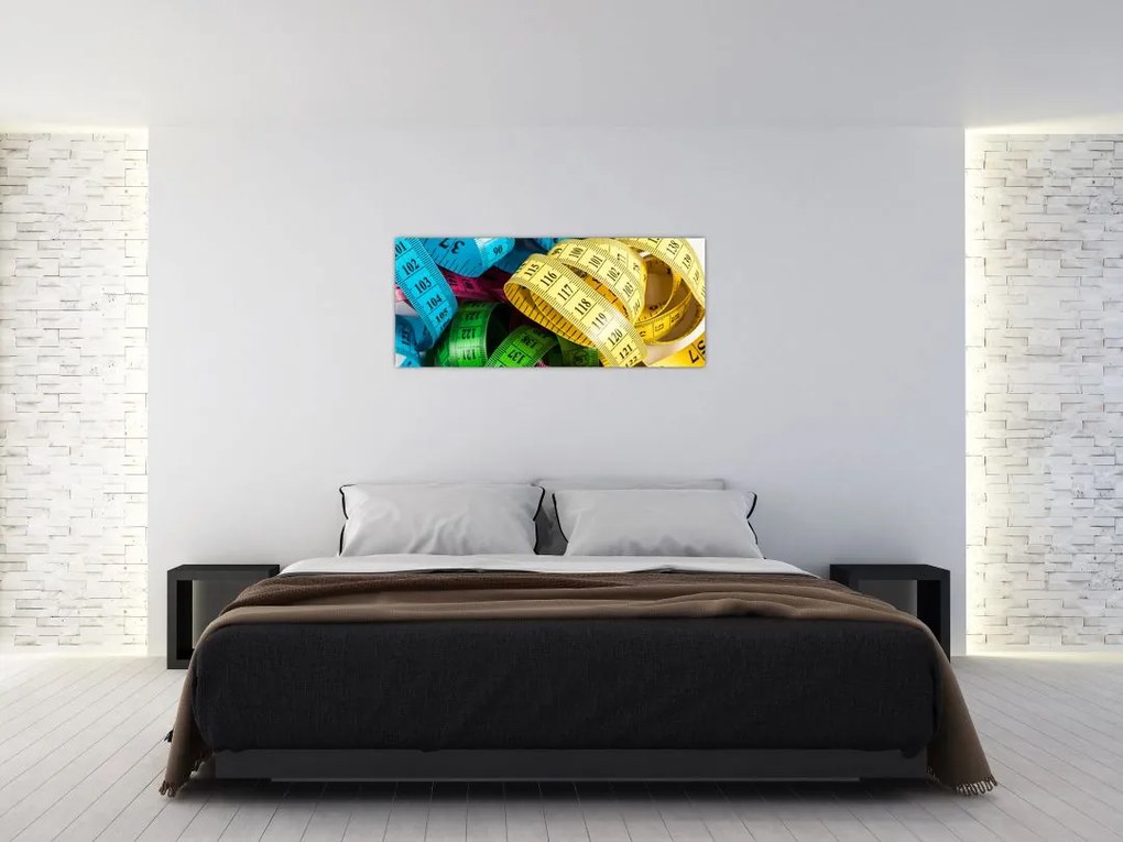 Tablou cu metri colorați (120x50 cm)