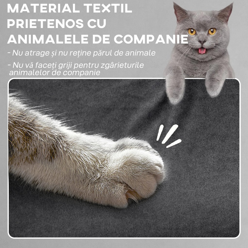 HOMCOM Fotoliu Reclinabil Electric Brushless cu Suport pentru Picioare Negru | Aosom Romania