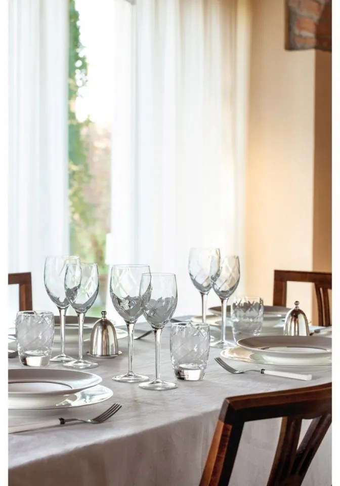 Set 4 pahare apa Canalleto D.O.F., Luigi Bormioli, 354 ml, sticla cristal, transparent
