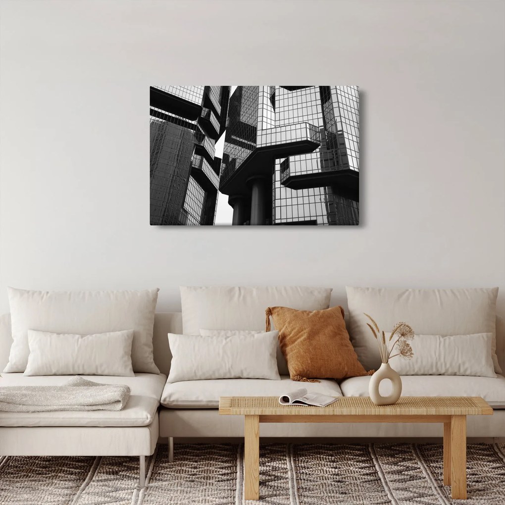 Tablou - Cladiri de sticlă (90x60 cm)