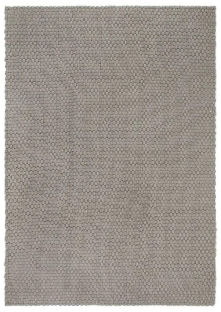 vidaXL Covor dreptunghiular, gri, 160x230 cm, bumbac
