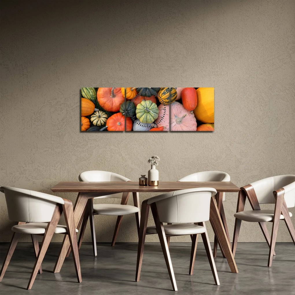 Tablou - Dovleac (cu ceas) (90x30 cm)