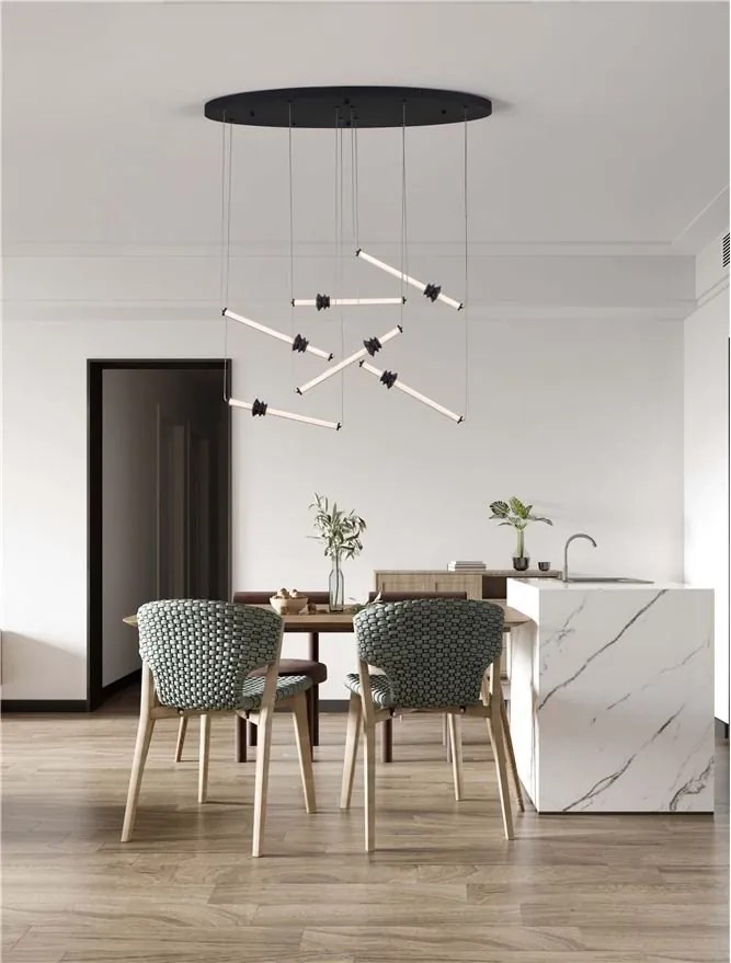Lustra LED casa scarii design modern ATMOSFERA