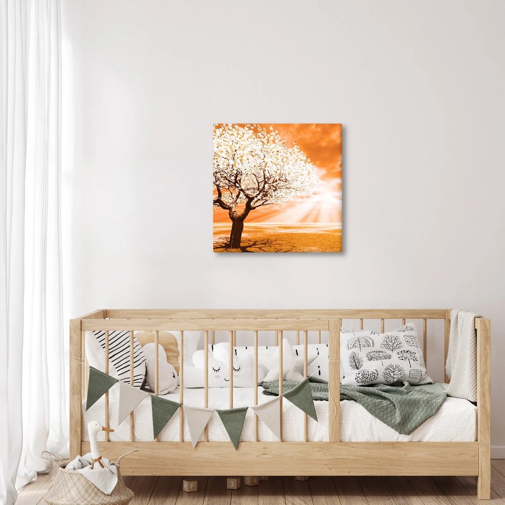 Tabloul cu pomul portocaliu (30x30 cm)