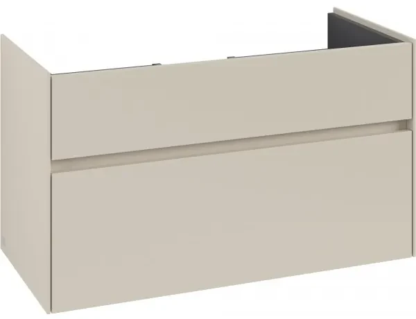 Dulap baza suspendat, Villeroy&amp;Boch Collaro, 95.4x54.6x44.4cm, iluminare ambientala, C011L0