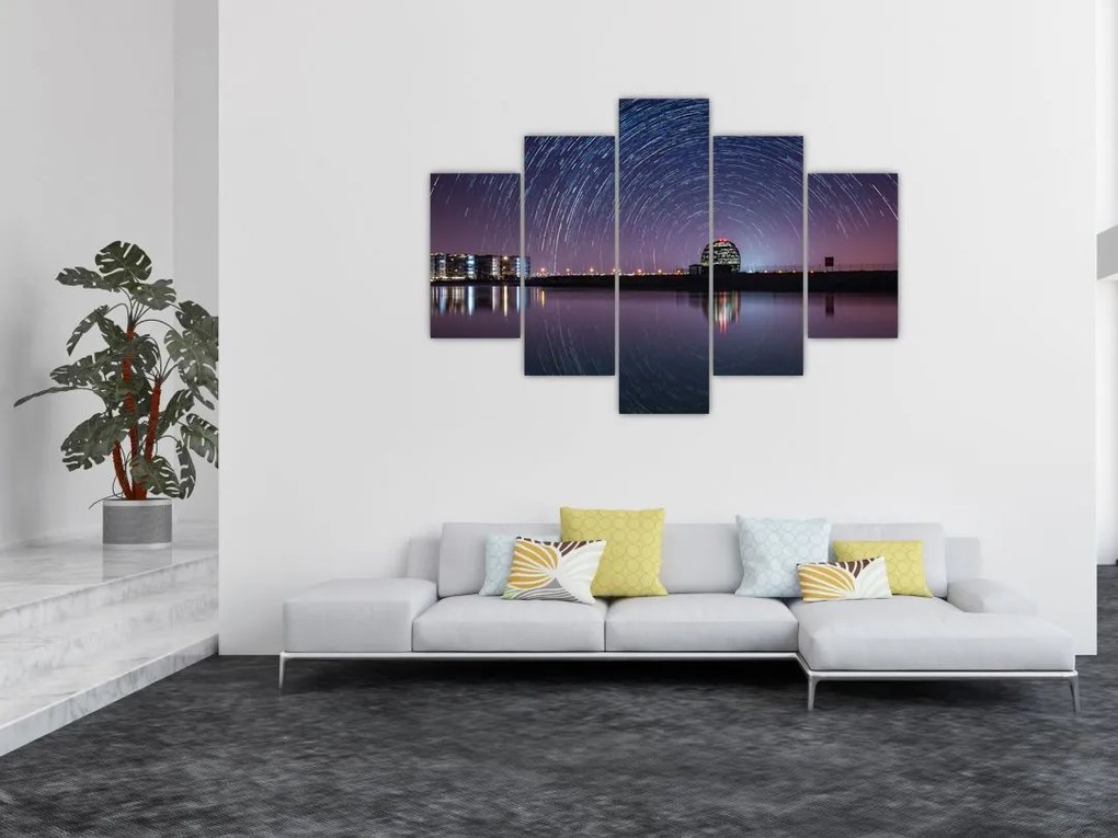 Tablou cu cerul nocturn și stele (150x105 cm)