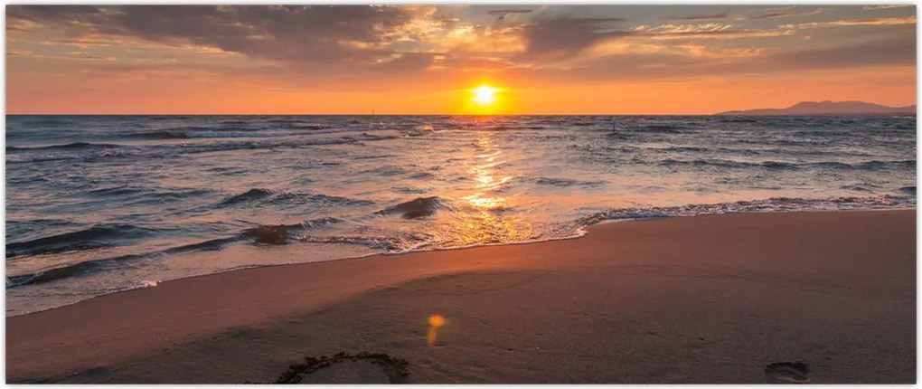 Tablou - Inima în nisip (120x50 cm)