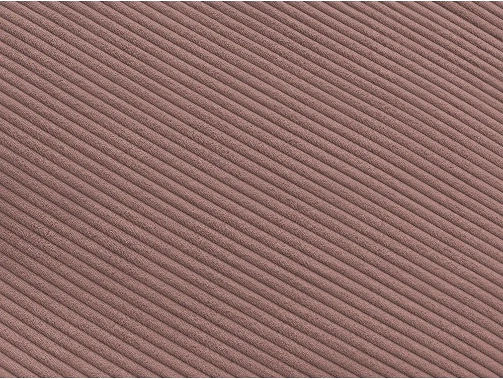 Canapea roz cu tapițerie din catifea reiată 250 cm Belair – Bobochic Paris