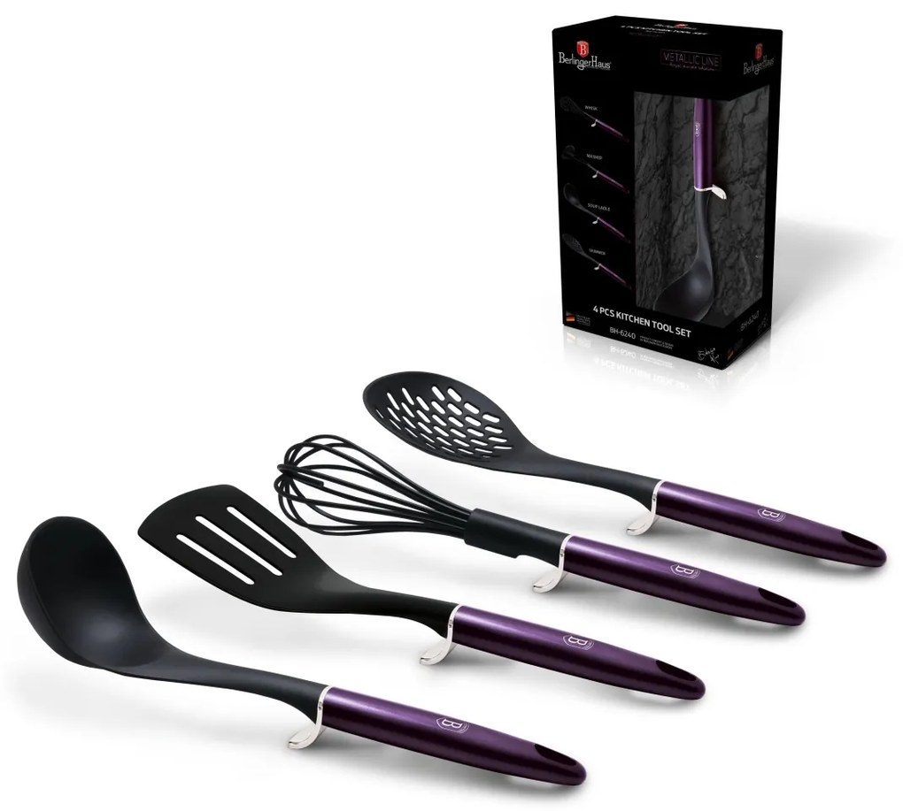 Set ustensile 4 piese Purple Berlinger Haus BH 6321