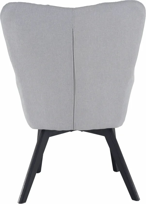 Fotoliu de design, gri/negru, FONDAR