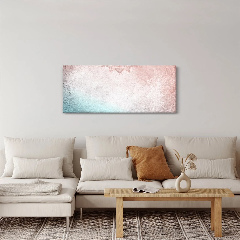 Tablou - Mandala pe zid 2 (120x50 cm)