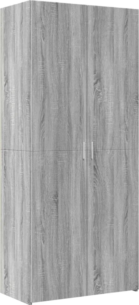 vidaXL Dulap înalt, gri sonoma, 80x42,5x185 cm, lemn prelucrat