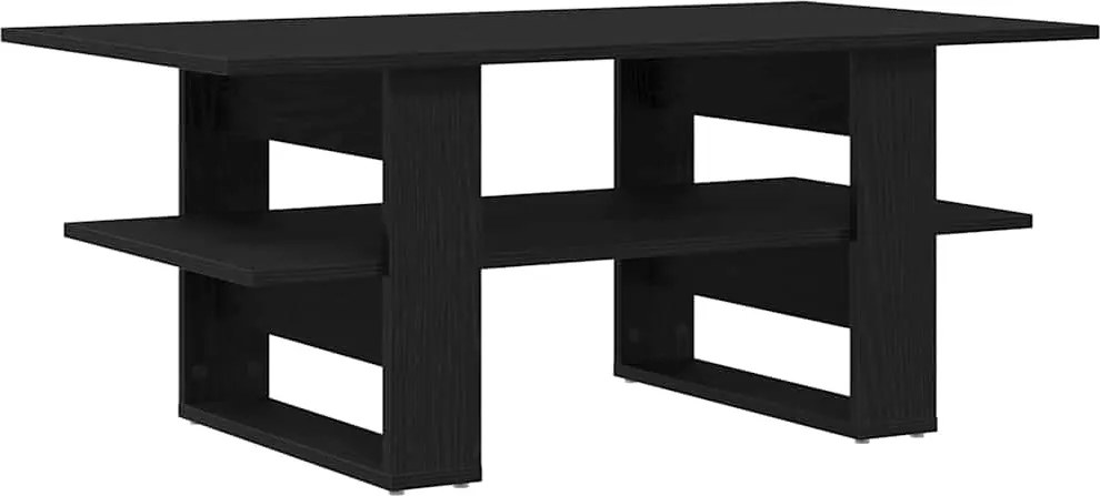 vidaXL Masă de cafea Stejar Negru 102 x 55 x 42 cm Lemn compozit