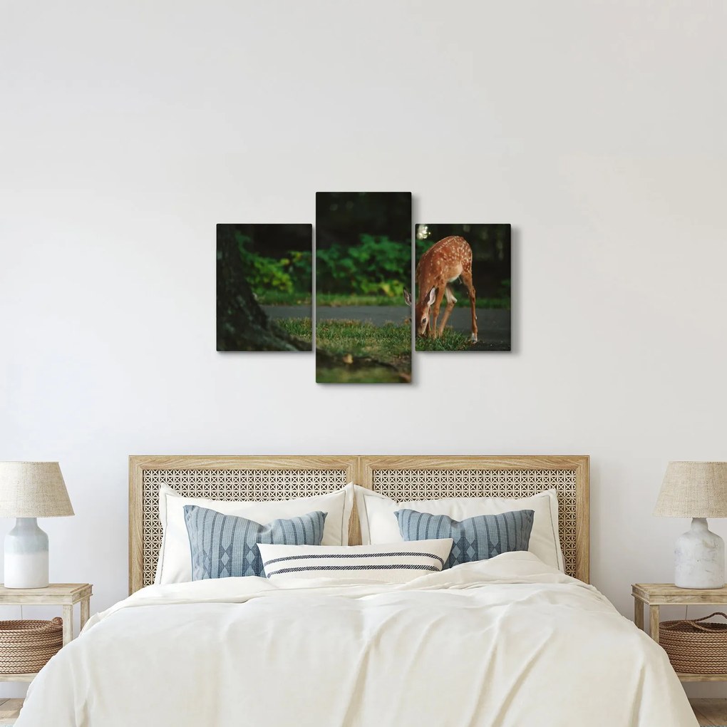 Tablou cu pui de cerb (90x60 cm)