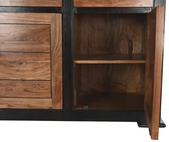Comoda, neagra, din lemn de acacia, Serafina