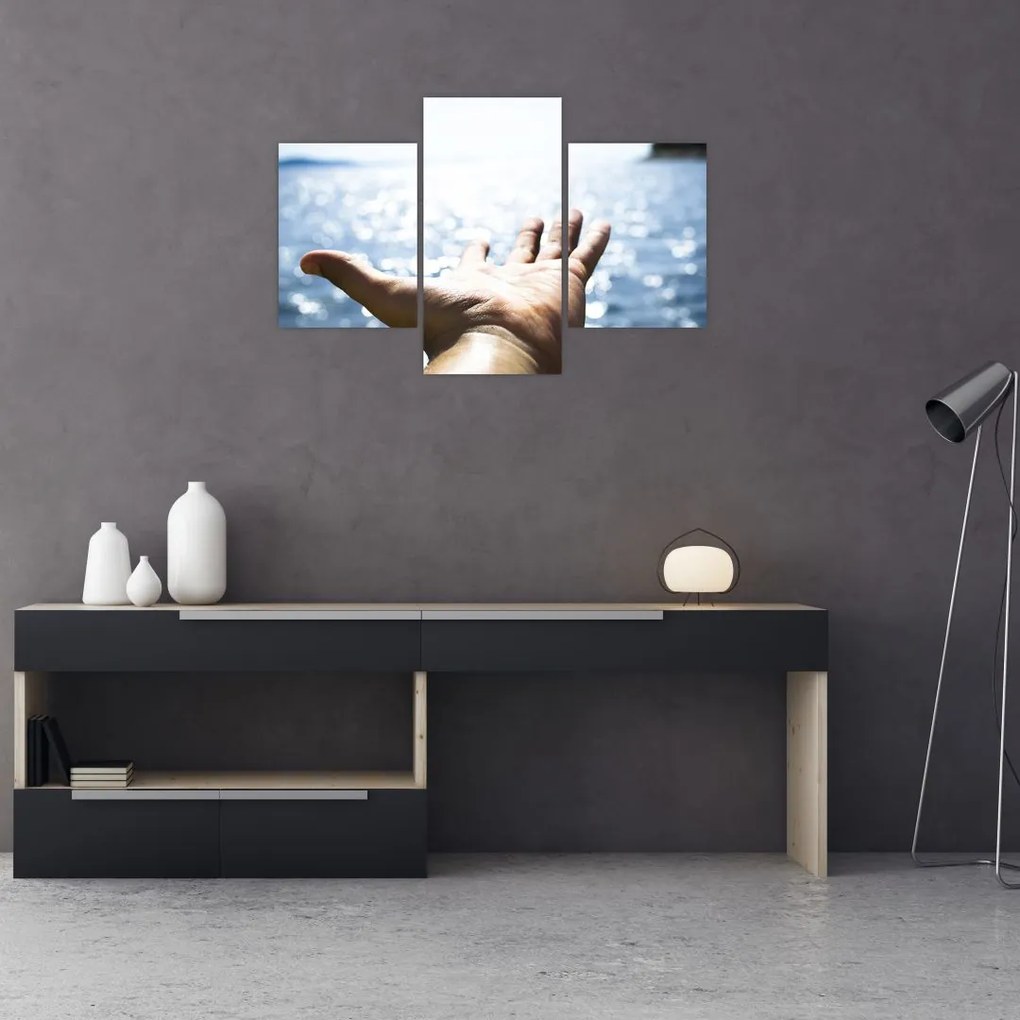 Tabloul cu palma deschisă (90x60 cm)