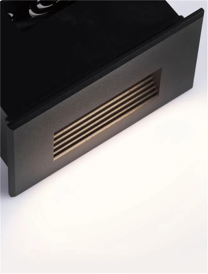 Spot LED incastrabil exterior, ambiental, IP65, POLKA negru