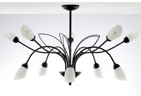 Jupiter 2056 - Candelabru GLORIOSA pe tijă 10xG9/14W/230V, negru