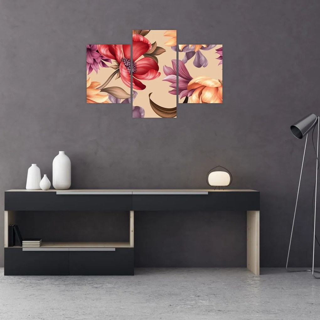 Tablou - Flori de epocă (90x60 cm)