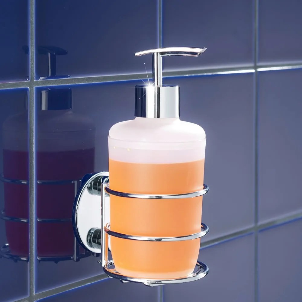 Dozator autoadeziv pentru săpun lichid Wenko Turbo-Loc, maxim la 40 kg