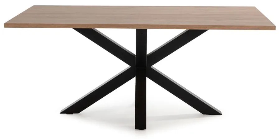 Masă de dining cu blat cu aspect de lemn de stejar 100x180 cm Comba – Marckeric