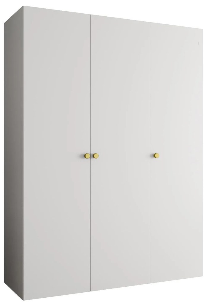 Dulap de haine 150 cm Parna 1 (alb + Auriu). 1125870