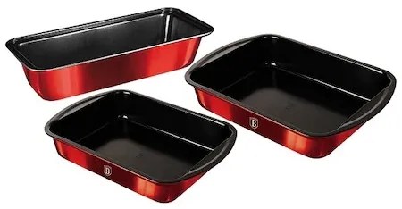 Set tavi pentru copt 3 piese Burgundy Berlinger Haus BH 7629