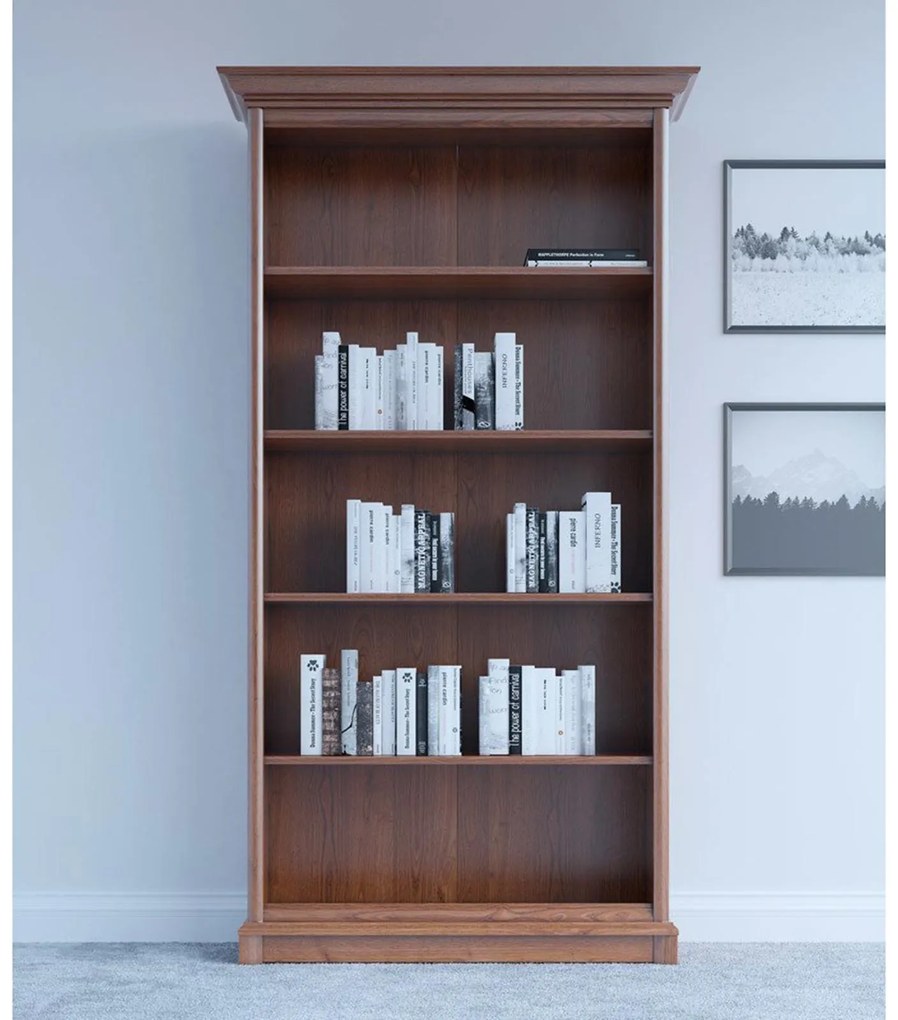 Corp biblioteca KENT EREG 100O Castan, 110 cm, 43 cm, 204.5 cm, Raft EREG 100O