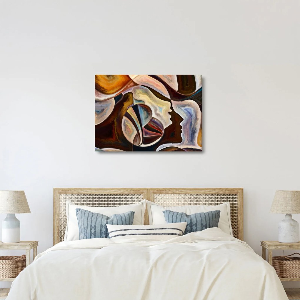 Tablou - Abstractizarea capetelor (70x50 cm)