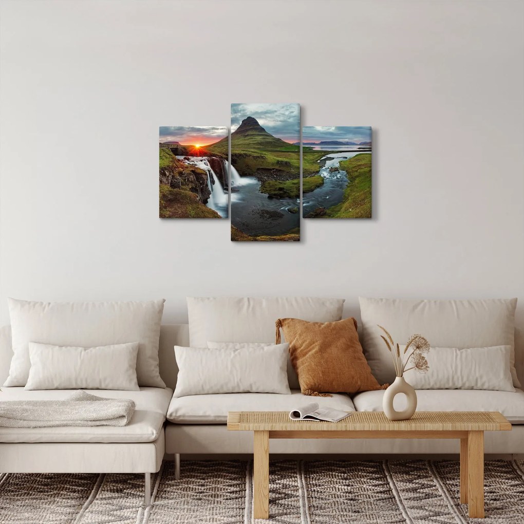 Tablou - Kirkjufell la apus (90x60 cm)