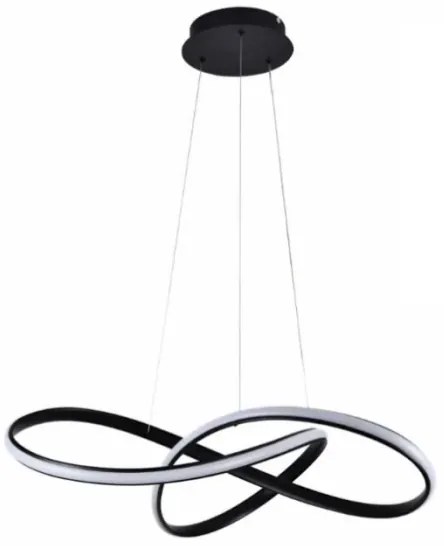 Lustră LED dimabilă pe cablu LED/70W/230V 3000-6500K negru + telecomandă