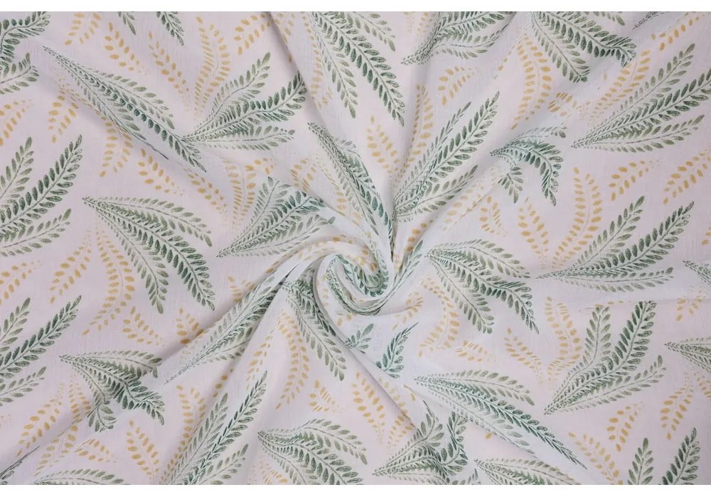 Perdea albă/verde 300x260 cm Seva – Mendola Fabrics