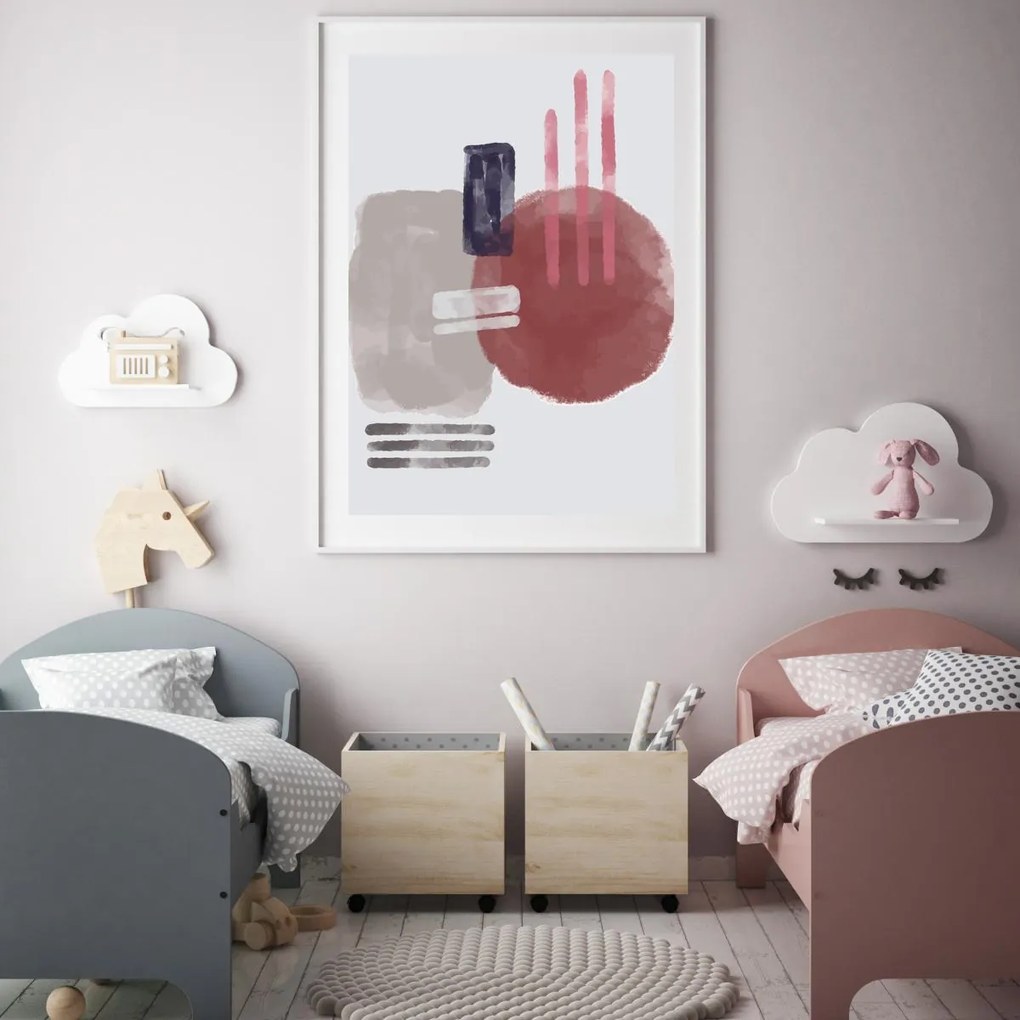 Poster - Abstracție pictată (A4)