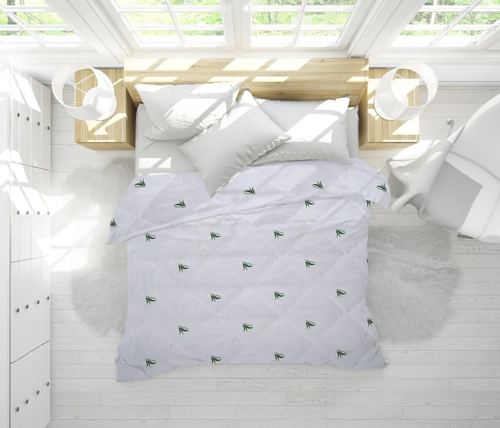Pilota de Iarna Eucalyptus Sense, Microfibra Matlasata, 180x200 cm, 350g/mp
