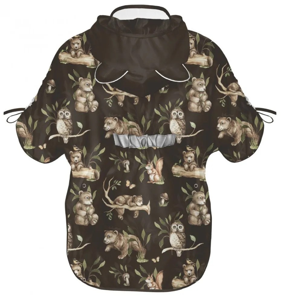 Pelerina de Ploaie pentru Copii, Poncho pentru ploaie 1,5-8 ani ,   Happy Bear dark