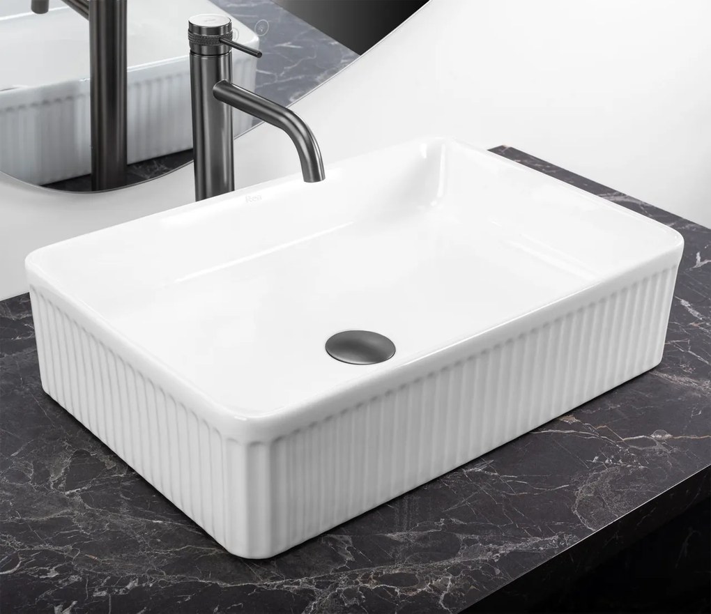Lavoar Fiorella alb L50 cm