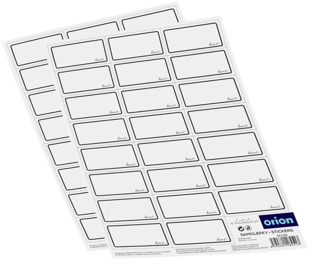 Orion Set de autocolante WHITELINE 2 x 23 buc