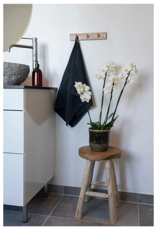 Scaun din lemn de tec cu 4 picioare House Nordic Badia, ø 30 cm