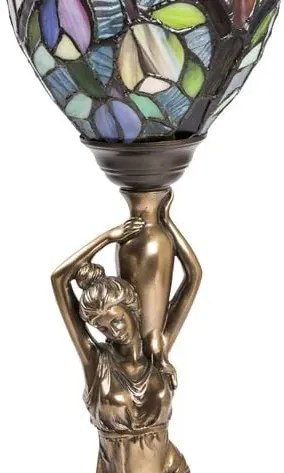 Lampa de masa Tiffany Amfora h 56 cm