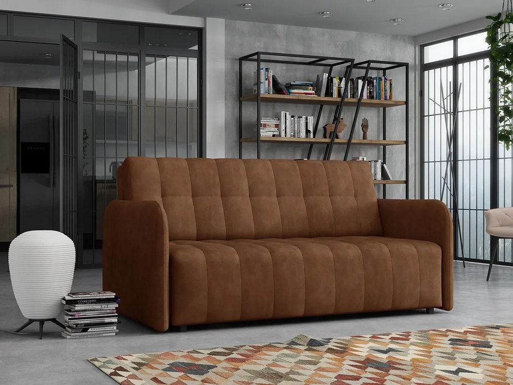 Canapea extensibilă Clovea Grand IV (maro) (cu sp. depozitare). Promo -17%. 1105488