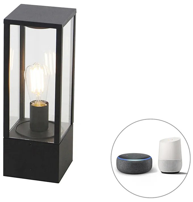 Lampă de exterior inteligentă cu stativ neagră 40 cm IP44 cu Wi-Fi ST64 - Charlois