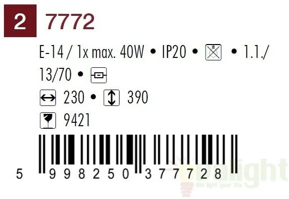 Veioza, lampa de masa Dorothea 7772 RX