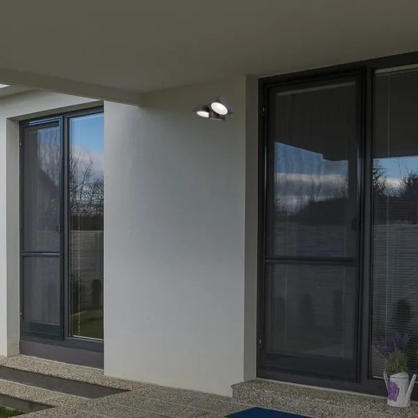 Aplică LED de exterior Rabalux 77101 TELDE 2xLED/7W/230V IP54 antracit