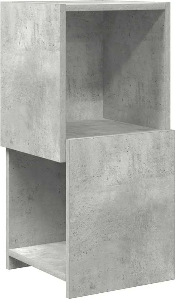 vidaXL Dulap de colț Gri din beton 30,5x30x65cm Lemn compozit