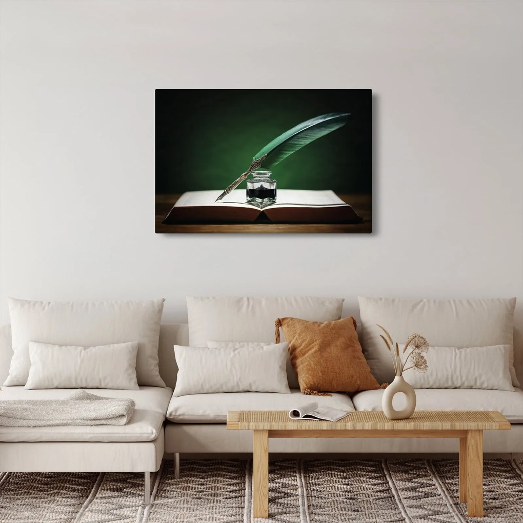 Tablou cu stilou sriind (90x60 cm)