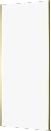 Perete dus 80x195 cm, auriu periat, grosime sticla 6 mm, Cersanit Larga