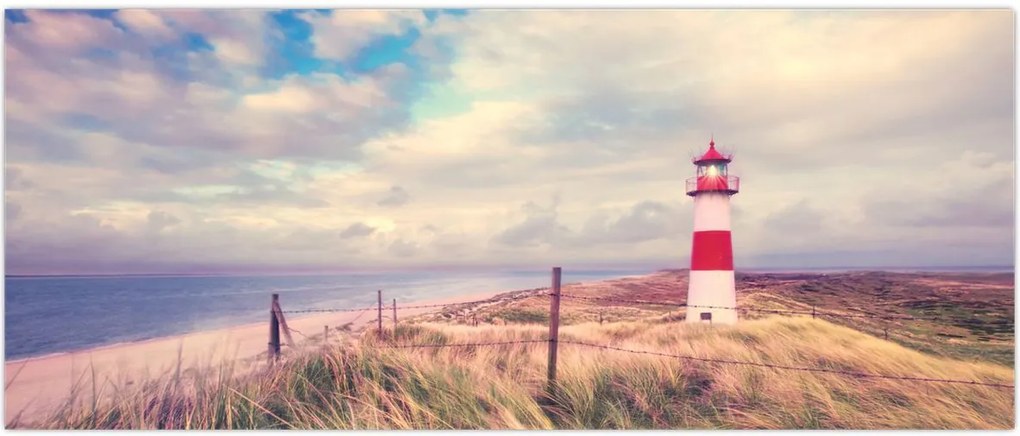 Tablou - Farul roșu (120x50 cm)