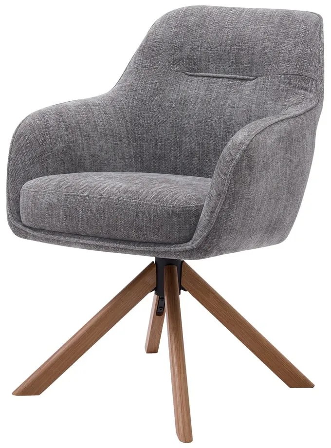 Set de scaune de sufragerie gri 2 buc. tapițat Avola – Unique Furniture