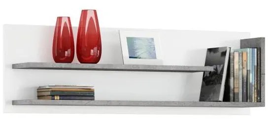 Etajeră FRED alb/gri